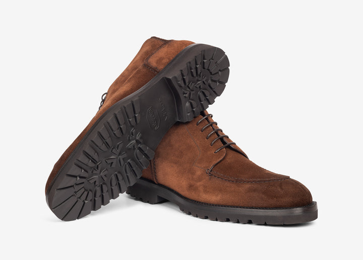 Bottine à lacets marron