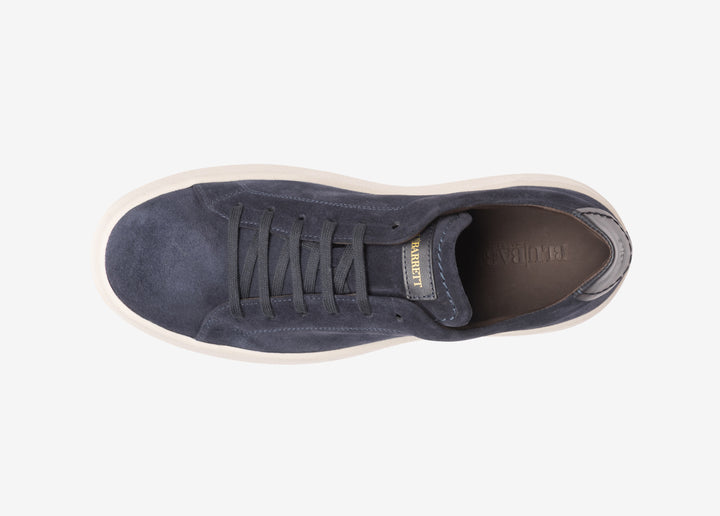 Sneaker in suede blu