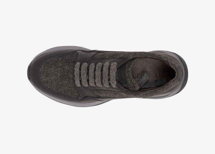 Running sneaker in lana grigia
