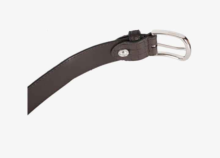 Adjustable belt in elk skin