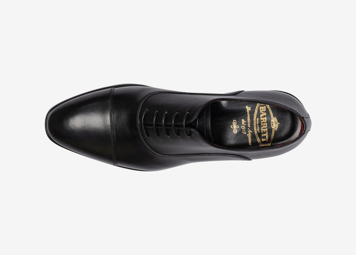Cap-toe Oxford in black calfskin