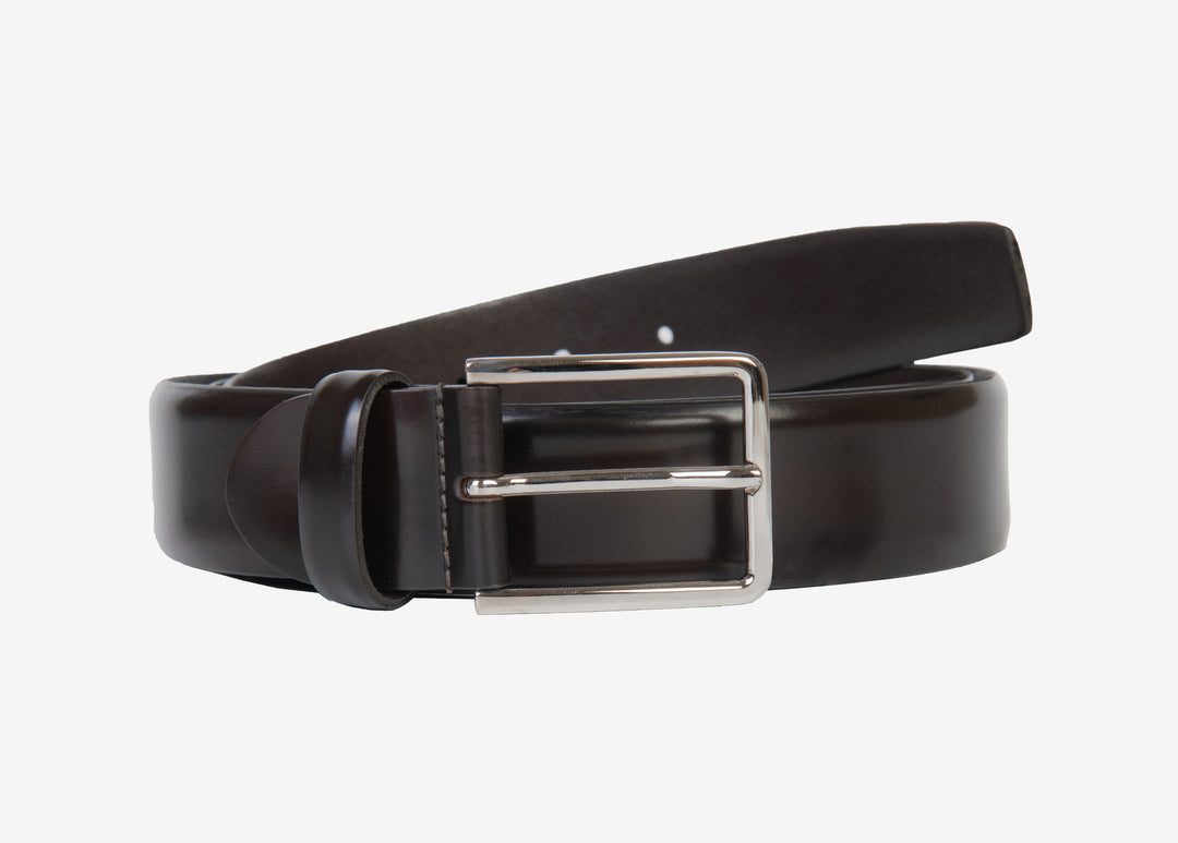 Ceinture en cuir vieilli marron