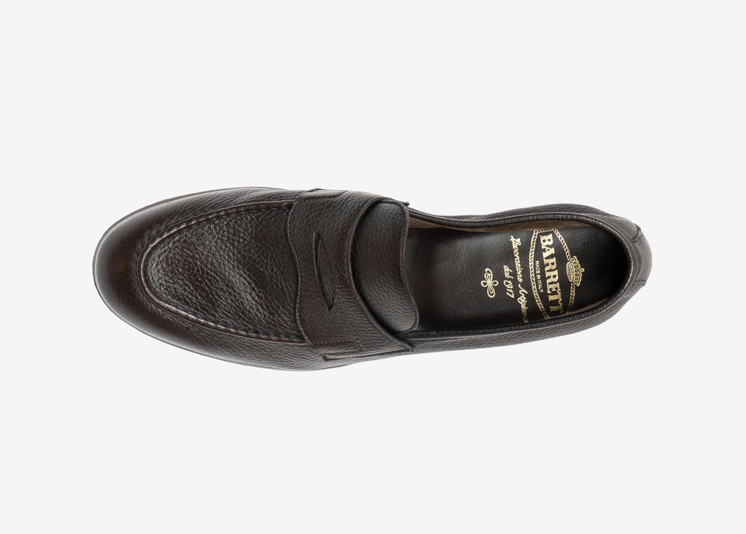 Mocassino con mascherina in cervo cioccolato