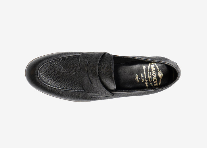 Mocassino con mascherina in cervo nero