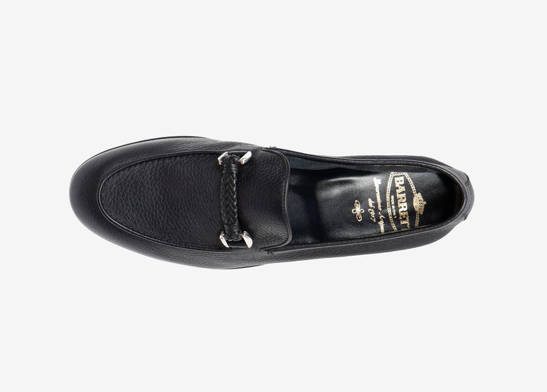 Mocassino con morsetto in cervo blu notte