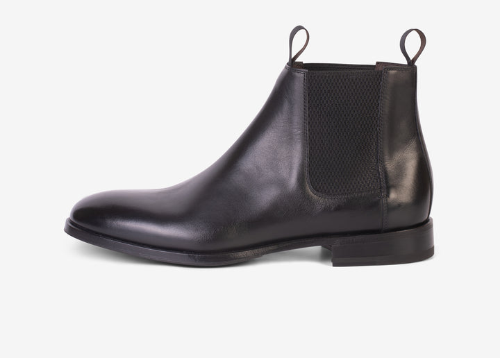 Beatles boot en cuir souple noir