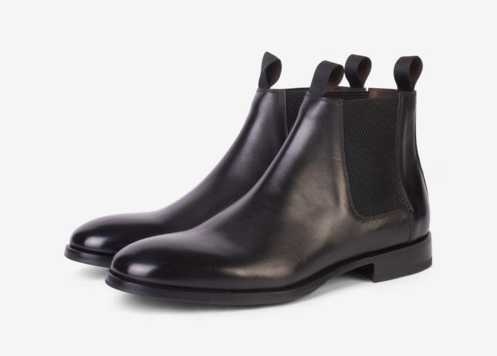 Beatles boot en cuir souple noir