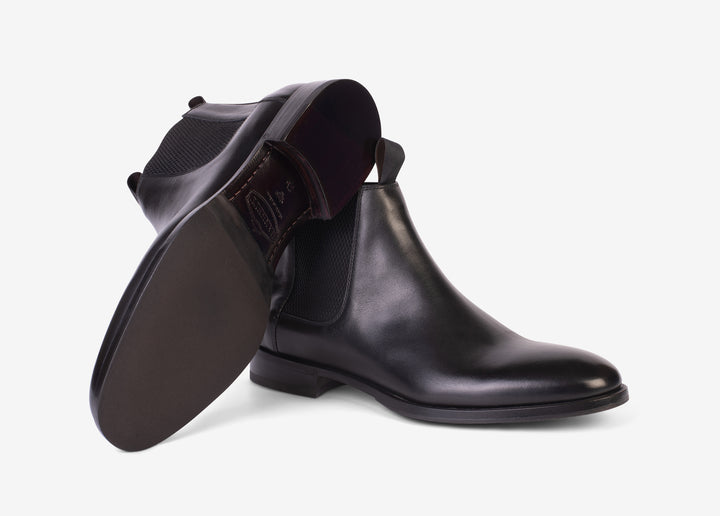 Beatles boot en cuir souple noir
