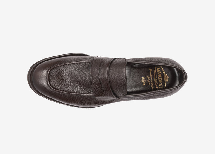 Brown loafer in deerskin