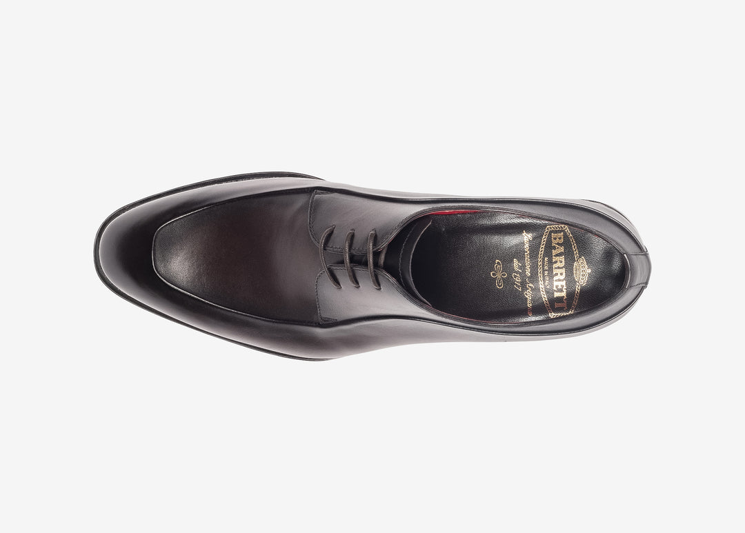 Dark brown Derby in hand-aged leather