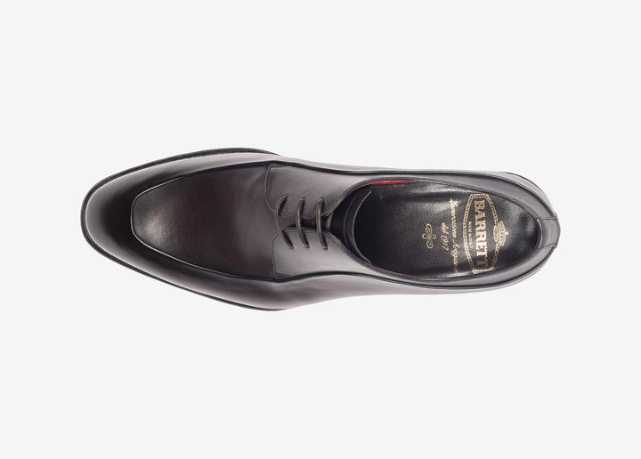 Dark brown Derby in hand-aged leather