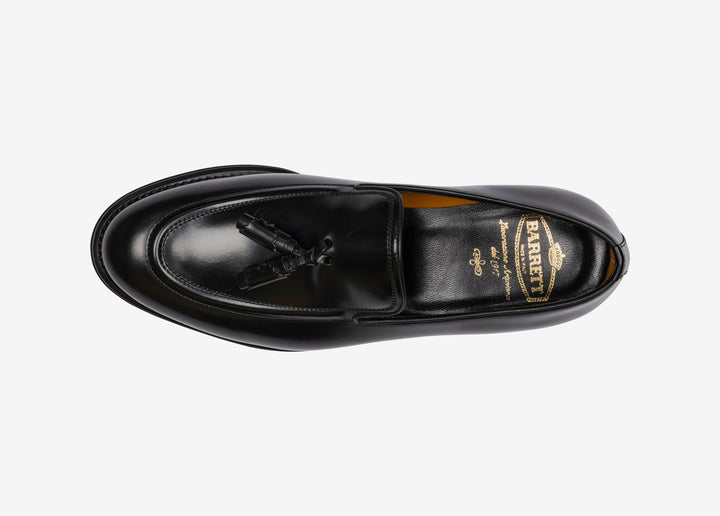 Mocassin à pampilles en cuir brossé