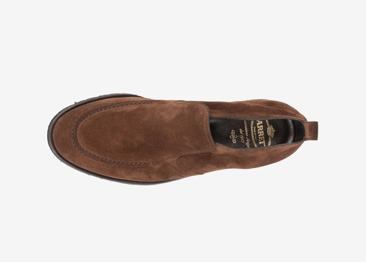 Polacchino in suede tabacco