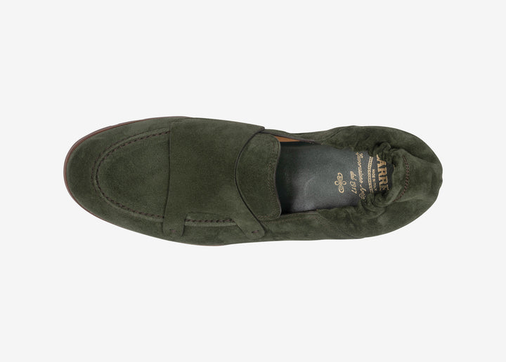 Slip on in suede verde