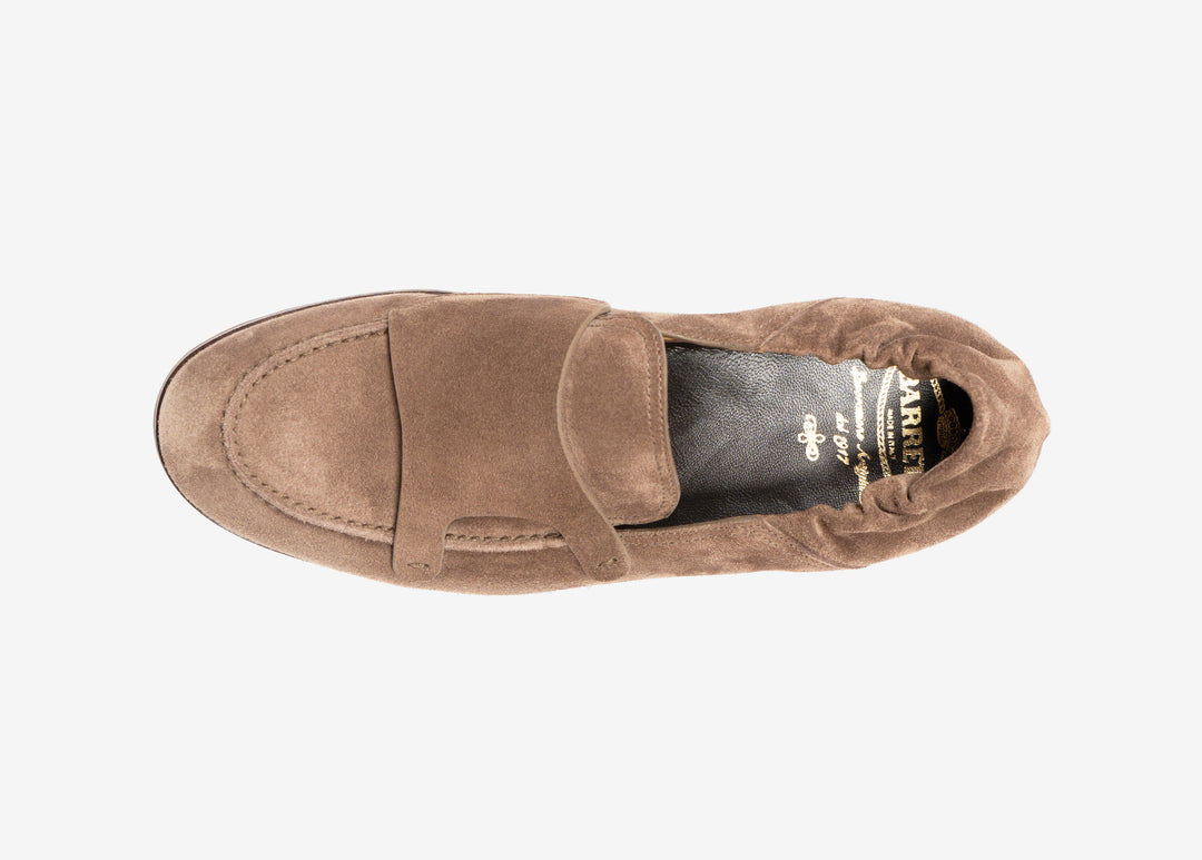 Slip-on in suede marrone chiaro