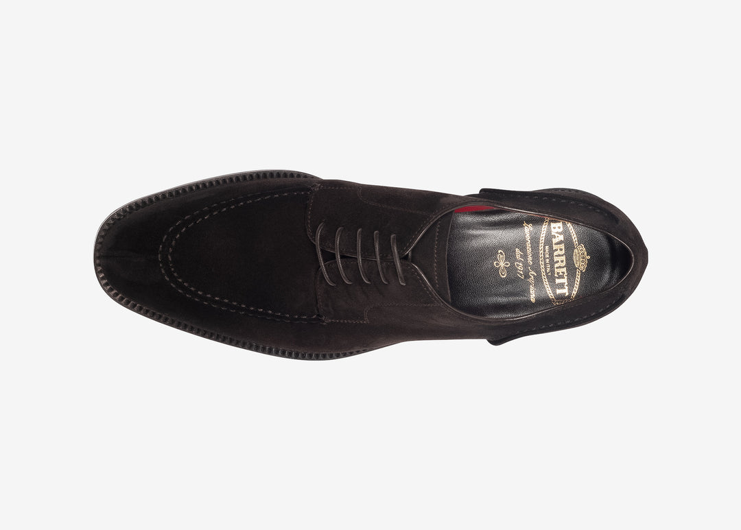 Derby in suede testa di moro