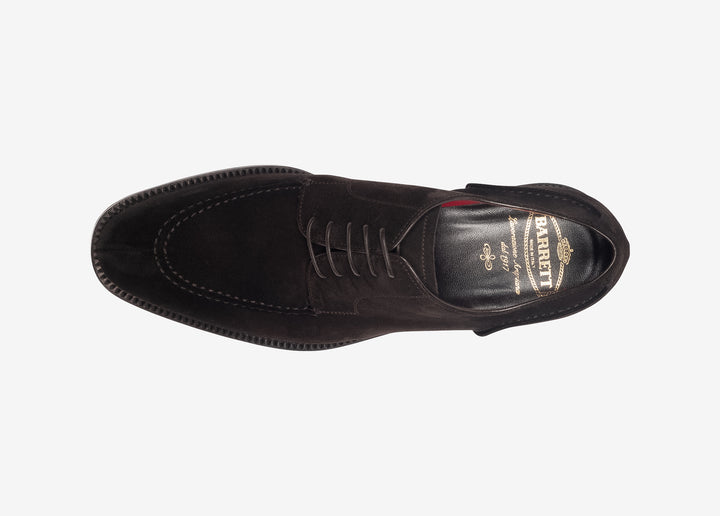 Derby in suede testa di moro