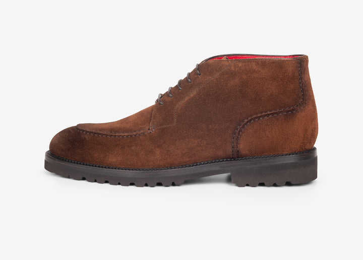 Polacchino in suede marrone