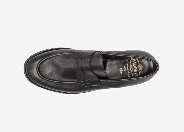 Mocassino classico con fascetta in nappa nero
