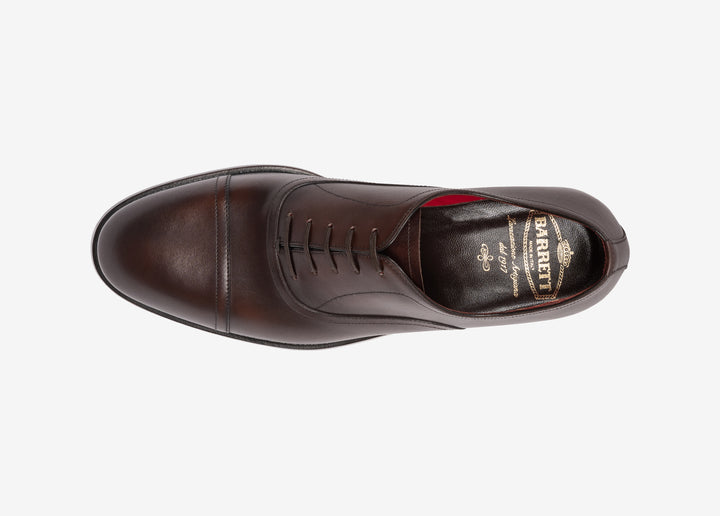 Oxford en cuir de veau marron