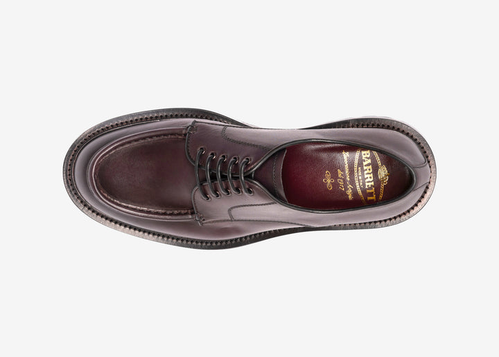 Derby bordeaux con cuciture sulla vaschetta