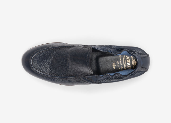 Slip-on con elastico in cervo blu sky