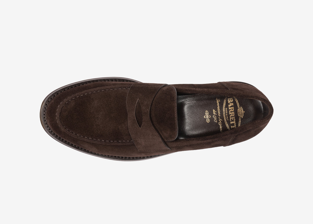 Mocassino college in suede