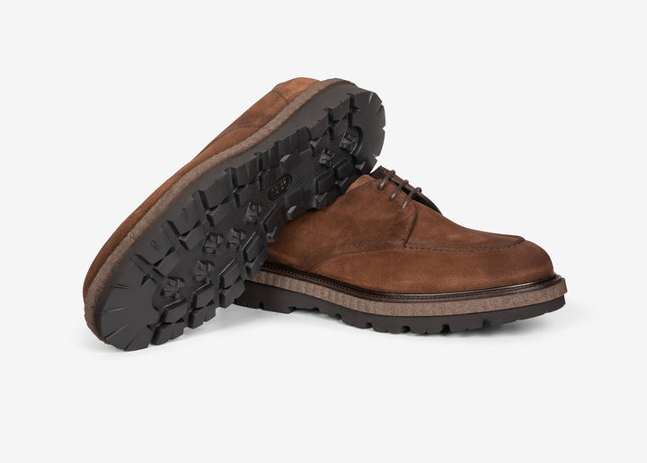 Brown derby in suede