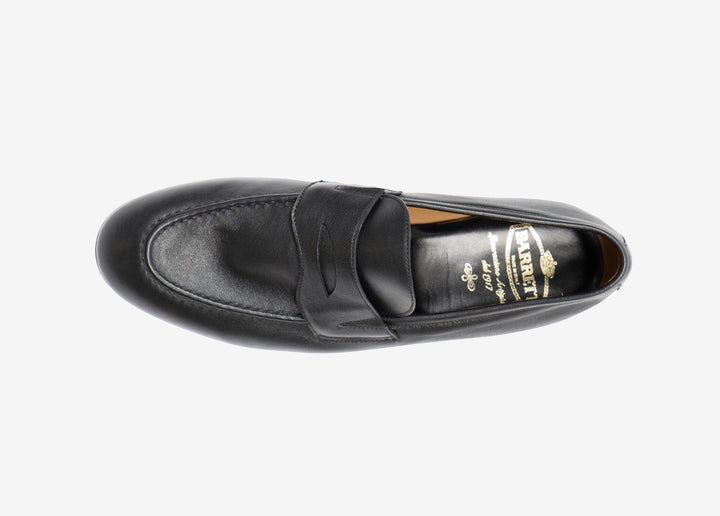 Mocassino con fascetta in morbidissima nappa nera