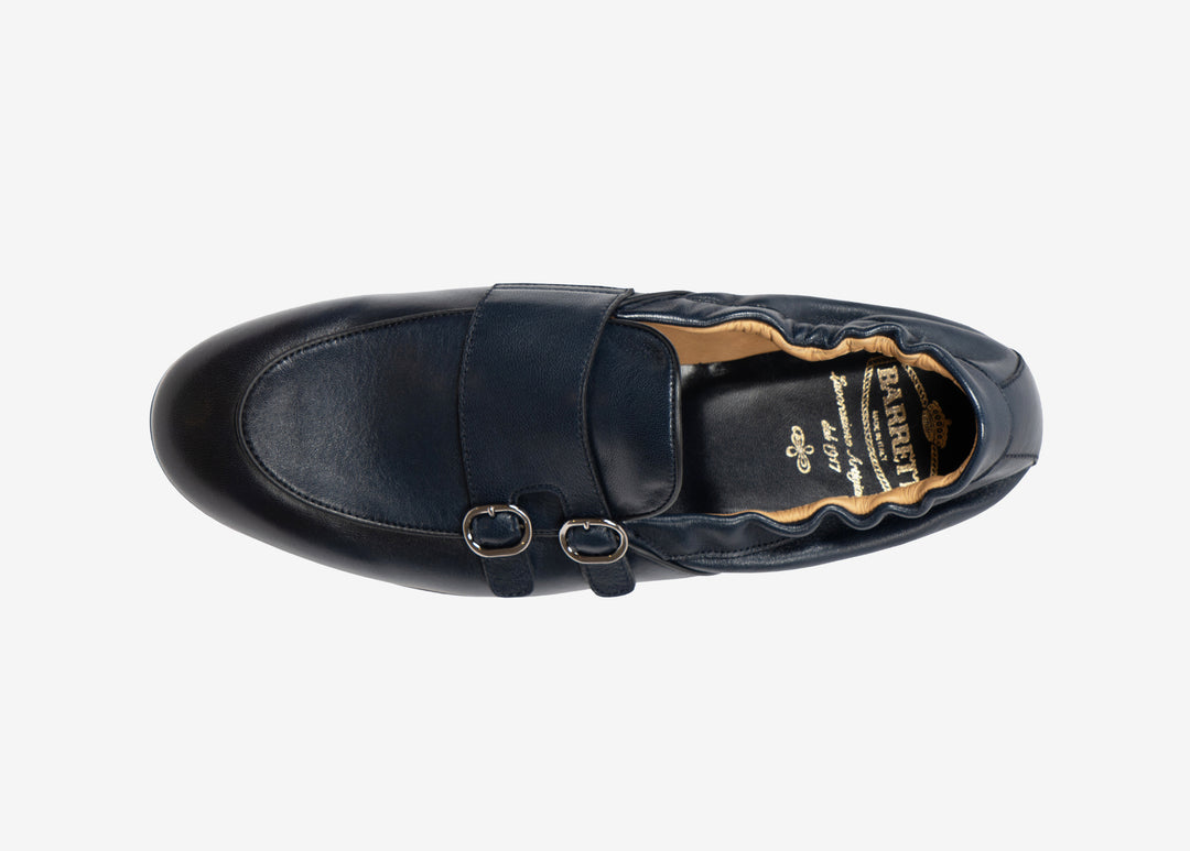 Slip-on in nappa blu