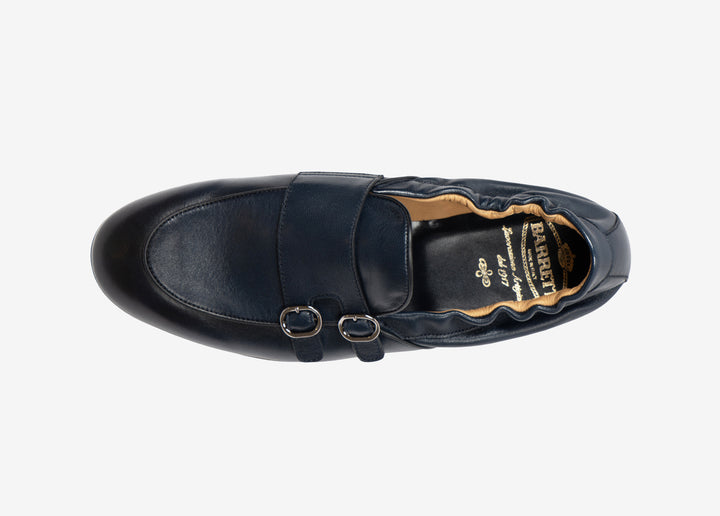 Slip-on in nappa blu