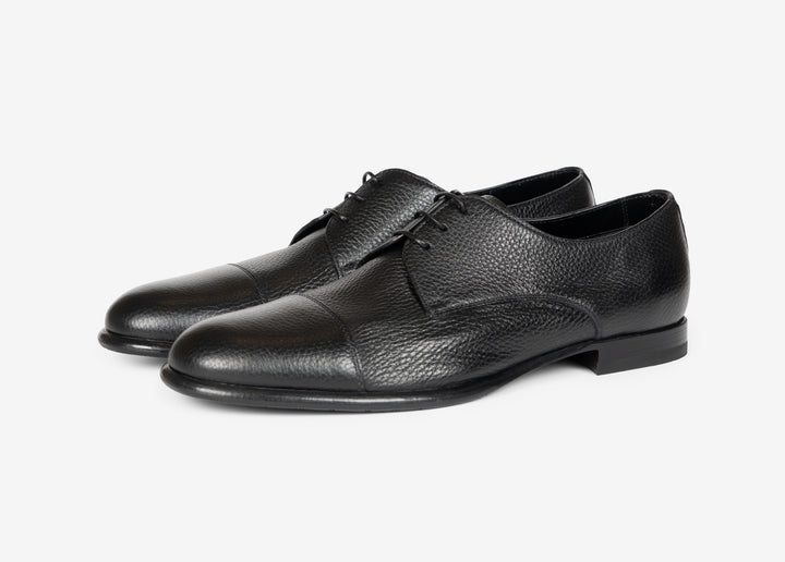 Derby con puntale in cervo nero