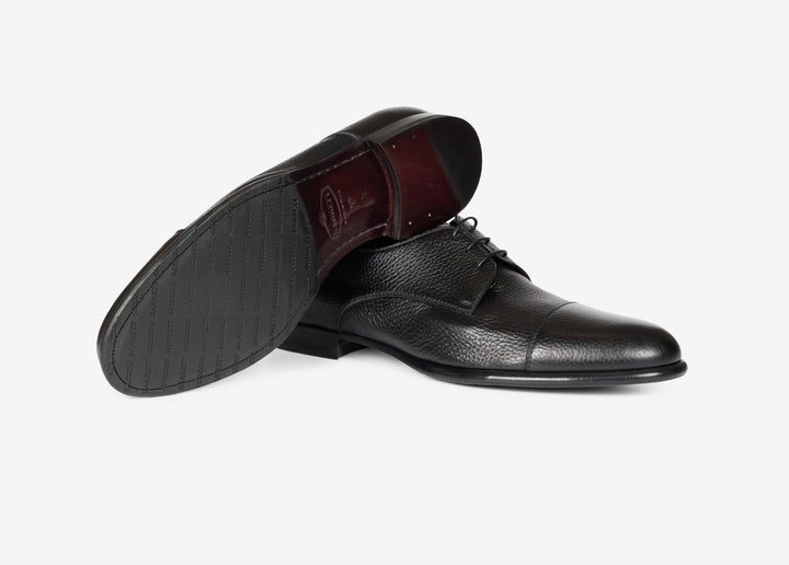 Derby con puntale in cervo nero