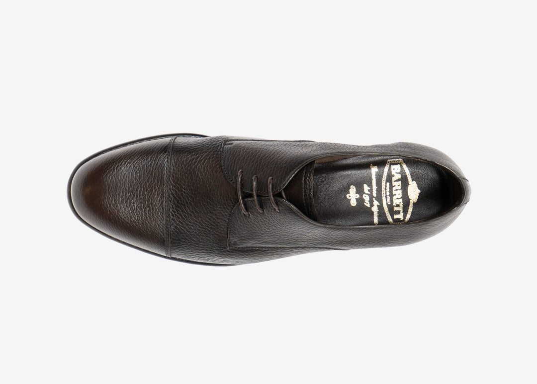 Derby à bout chocolat en imitation daim