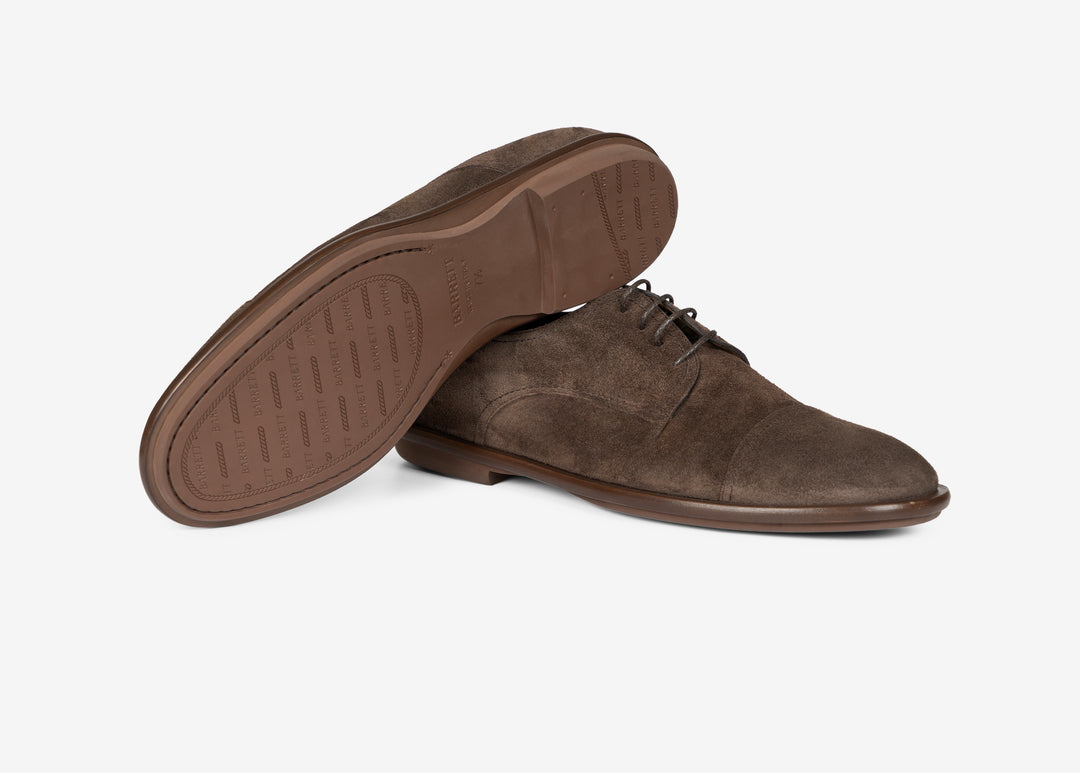 Derby en daim marron foncé