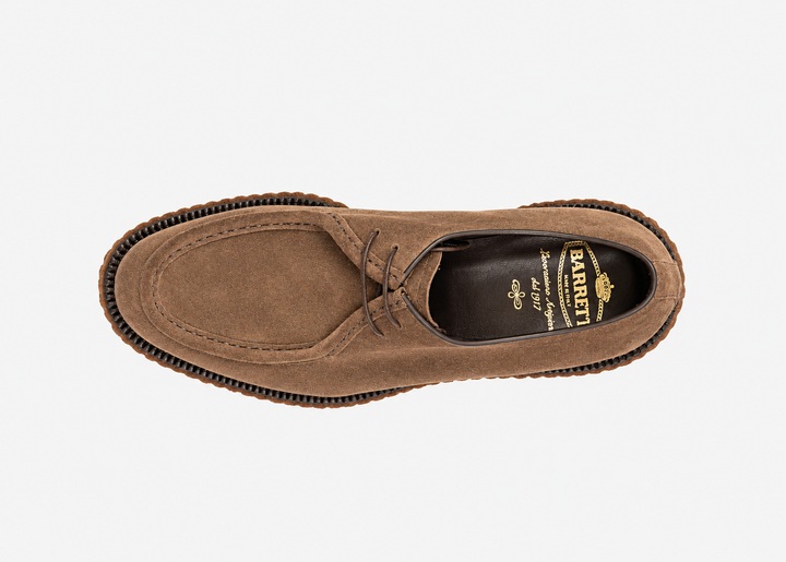 Derby in suede beige