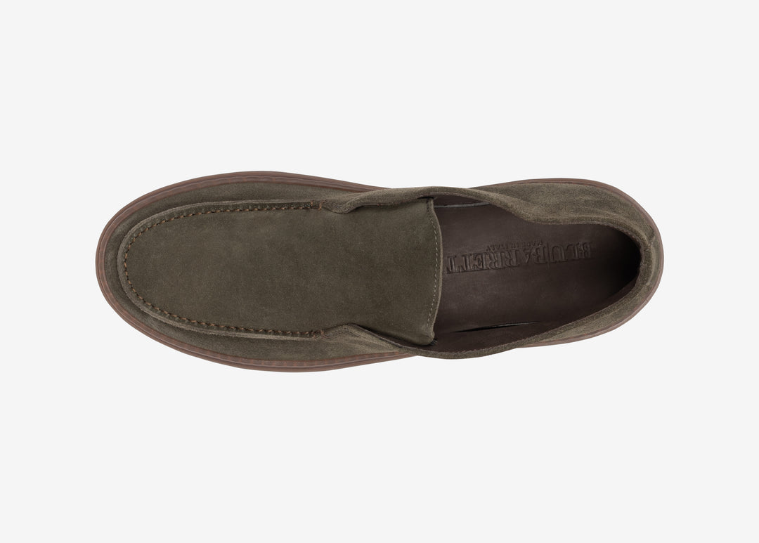 Polacchino con elastici in suede verde