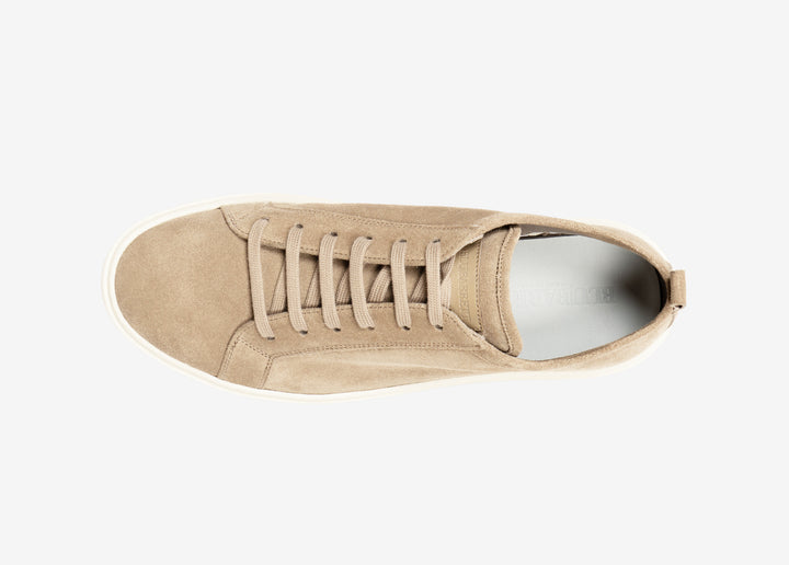 Beige suede sneakers
