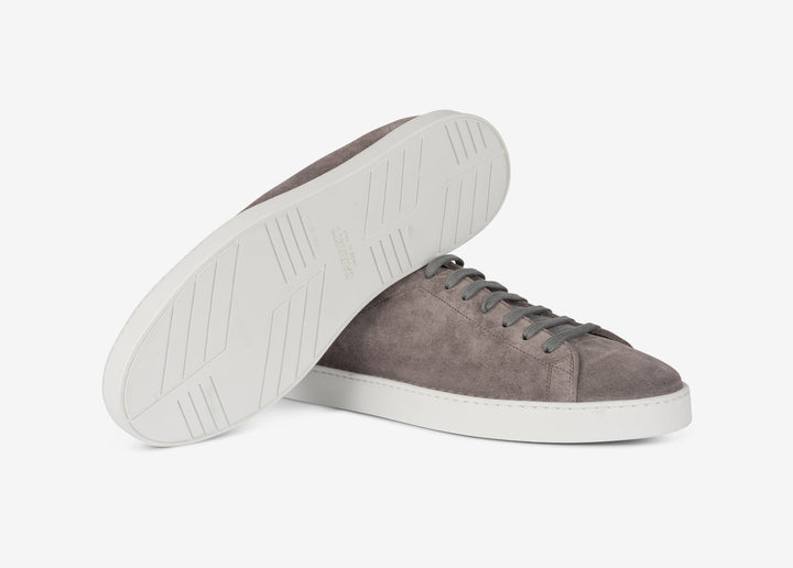 Sneaker in suede grigio