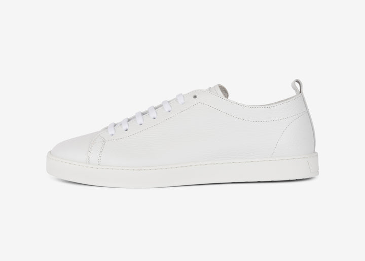 Sneaker in vitello granato bianco