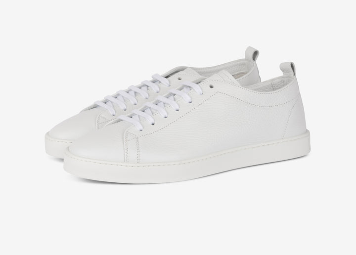 Sneaker in vitello granato bianco