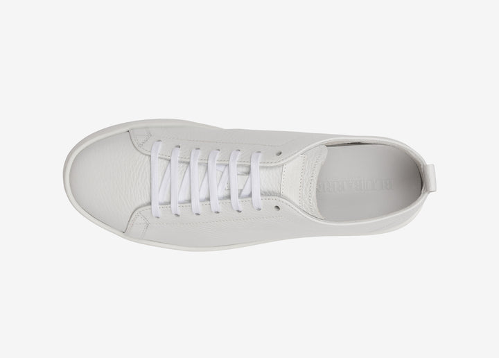 Sneaker in vitello granato bianco