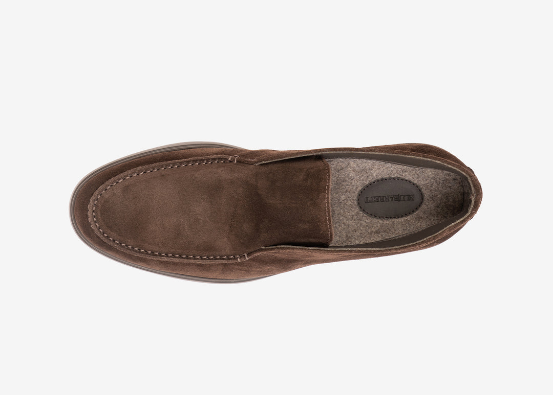 Polacchino in suede testa di moro