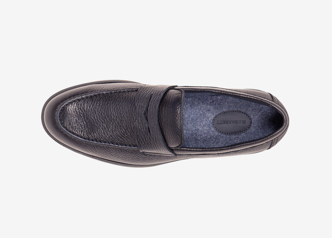 Mocassino in cervo blu