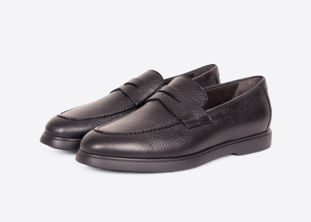 Mocassino in cervo nero