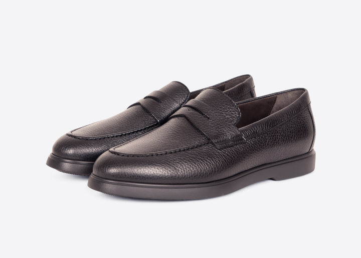 Mocassino in cervo nero