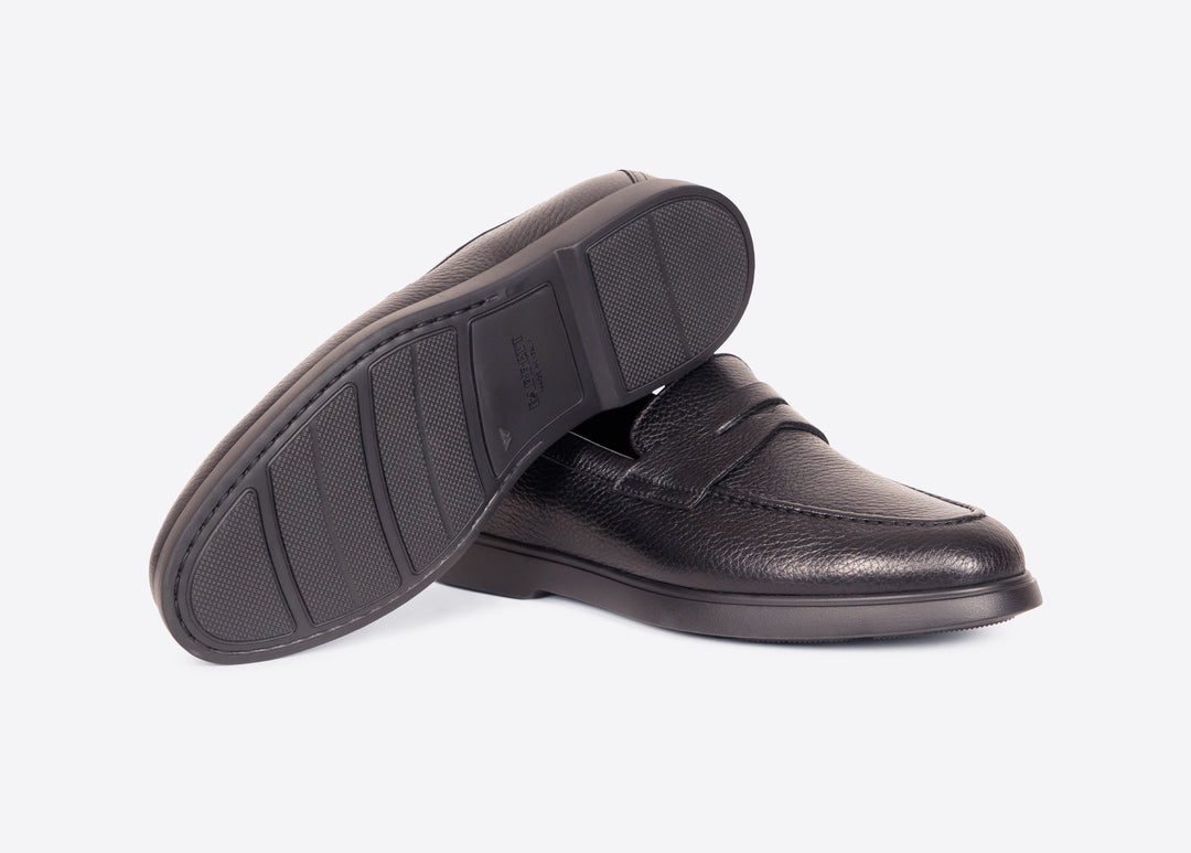 Mocassino in cervo nero