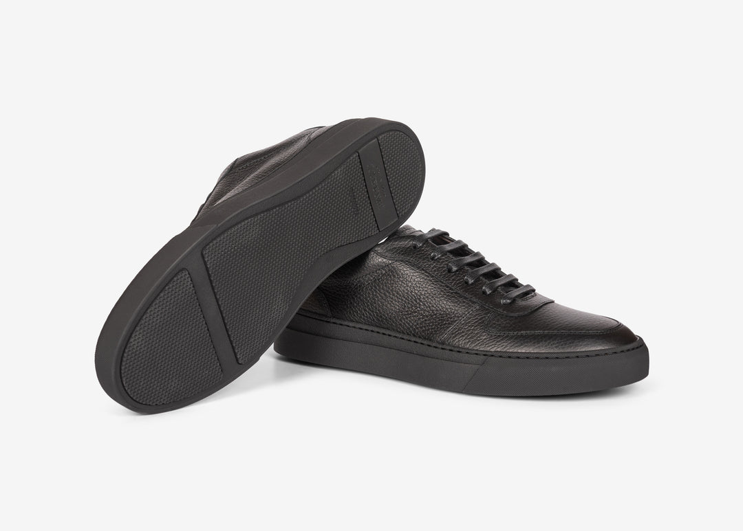 Sneaker in vitello granato nero