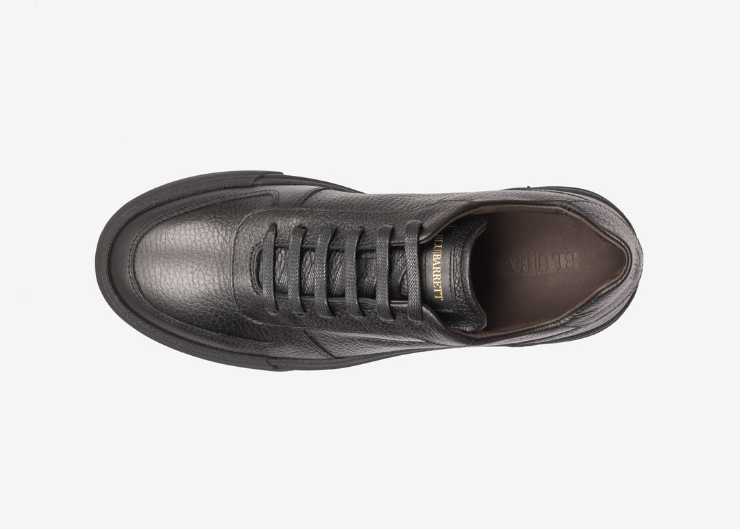 Sneaker in vitello granato nero