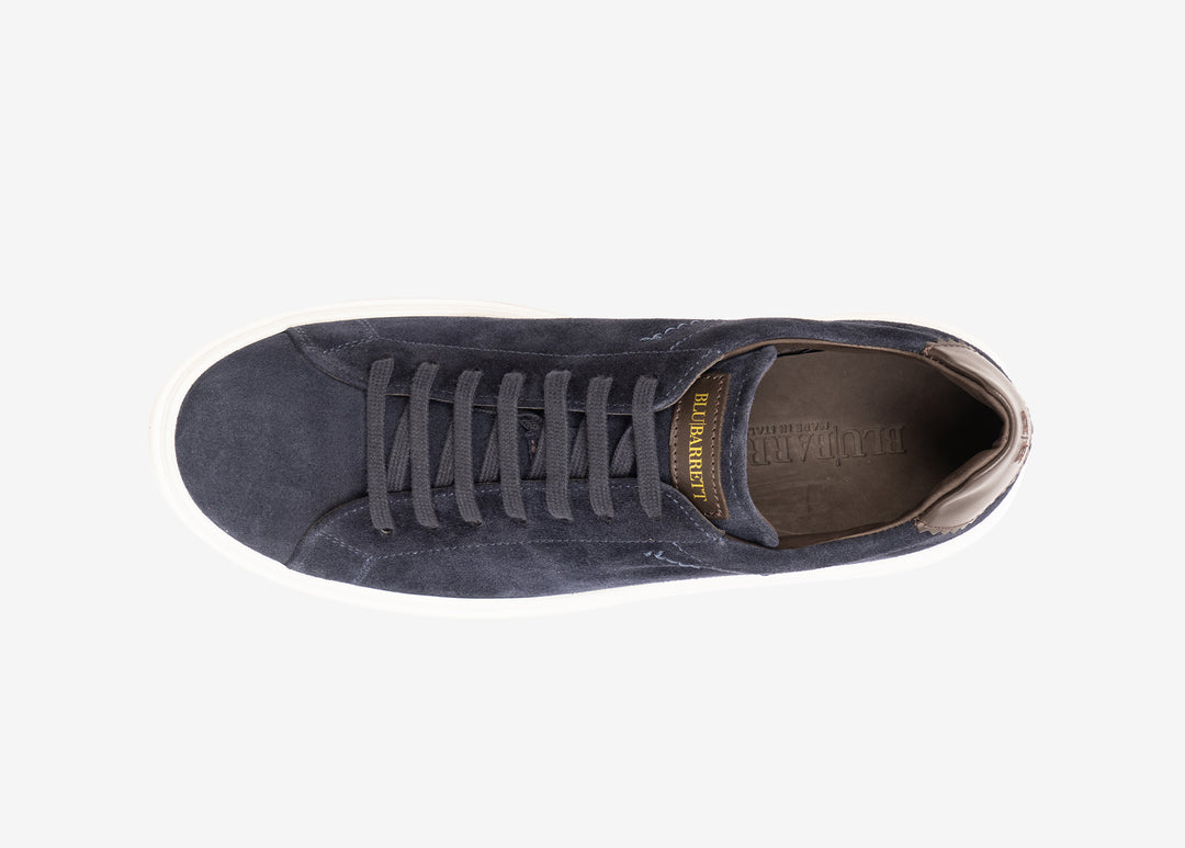 Sneaker in suede blue 